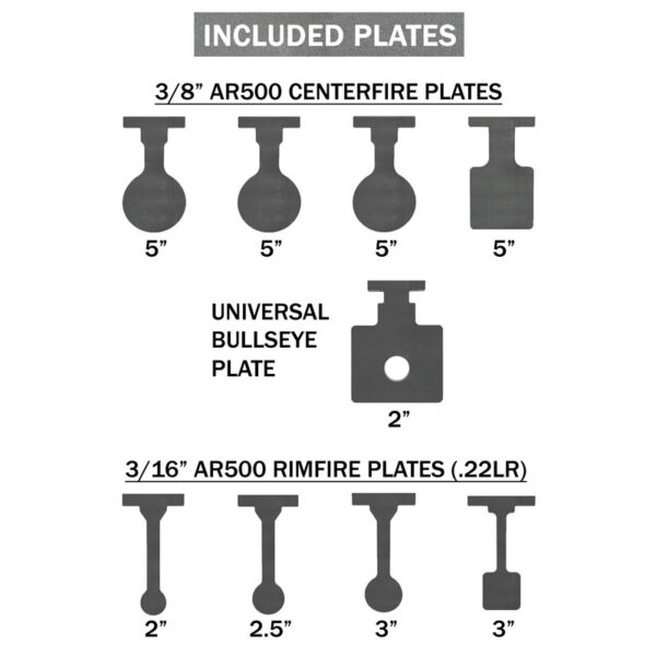 Tinta Metalica Tactica / Reactiva - SRP-2-R - Shoot-to-Reset Plate Rack | Premium Package 8
