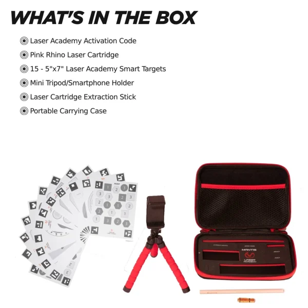 Mantis Laser Academy - Portable Training Kit - 45 ACP whats in the box